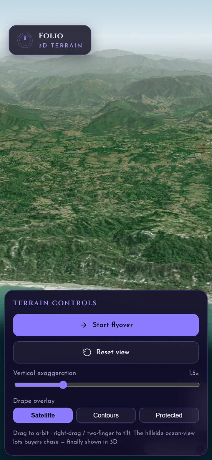 Folio 3D terrain